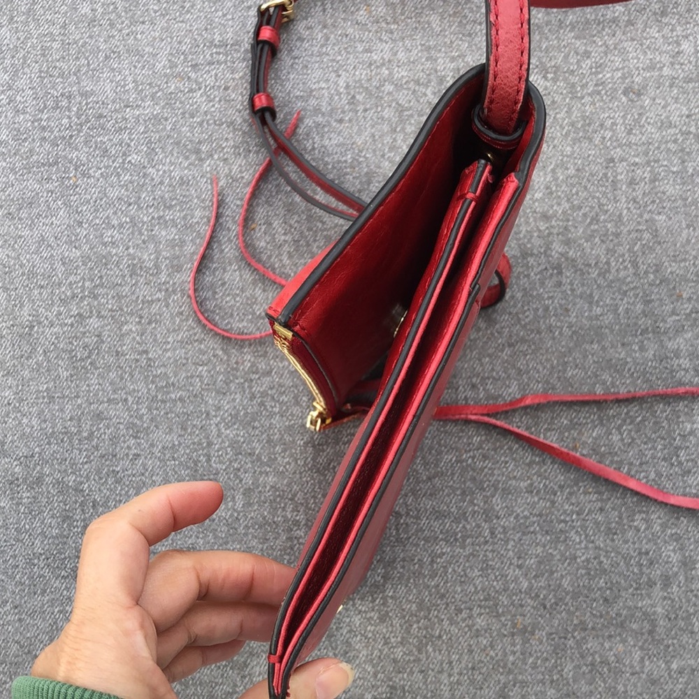 REBECCA MINKOFF Distressed Leather Crossbody Bag - Picture 9 of 14
